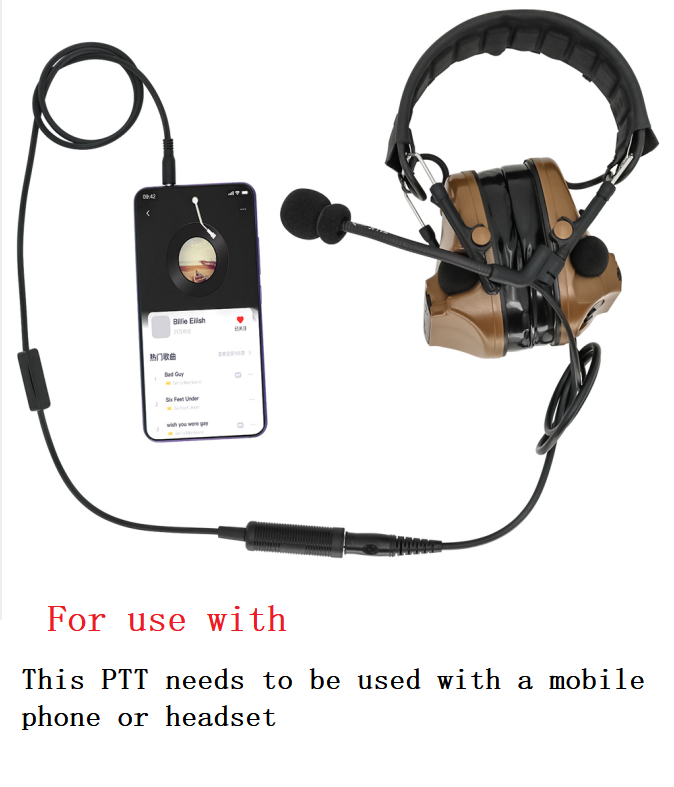 التكتيكية سماعة محول الهاتف التوصيل 3.5 مللي متر الهاتف صغير PTT ل COMTAC / SORDIN سماعة MP3 الموسيقى محول أبل سامسونج HTC الخ