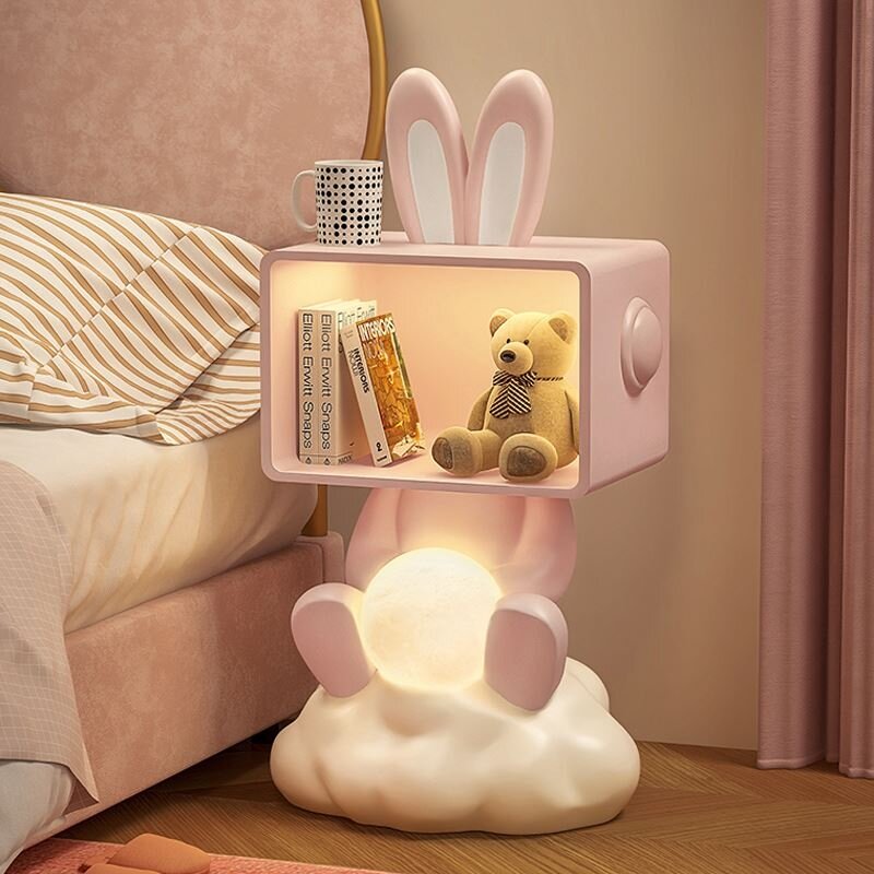 مصباح منضدة للأطفال مدمج ، نمط كارتون إبداعي لغرفة النوم ، خزانة بجانب السرير ، Szafka Nocna