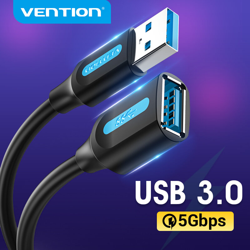 Vention-كابل تمديد USB ، سلك بيانات للكمبيوتر ، تلفزيون ذكي ، Xbox One SSD ، USB ، عاية ، وسرعة عالية
