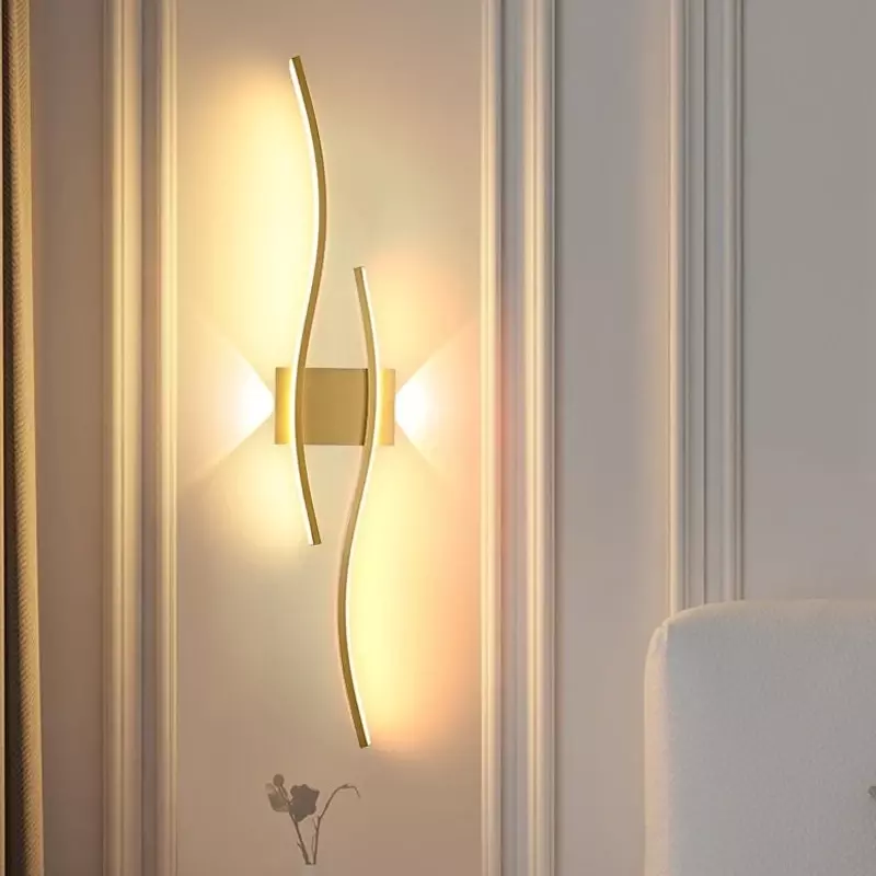 مصباح جداري LED حديث لديكور المنزل ، شمعدانات جدارية طويلة الشريط ، خلفية غرفة المعيشة ، مطعم ، غرفة نوم ، تركيبات إضاءة
