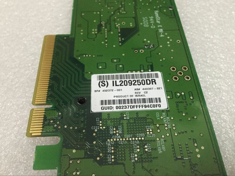 PCIe 4x DDR ثنائي المنفذ HCA 452372-001 448397-B21 عالي المستوى.
