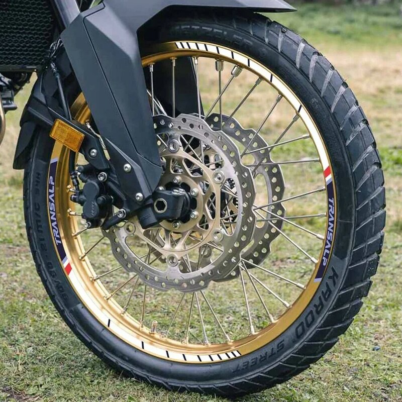 ملصق عجلة دراجة نارية مقاوم للماء ، ملصق محور ، شريط شريطي للحافة لهوندا ترانسالب XL750