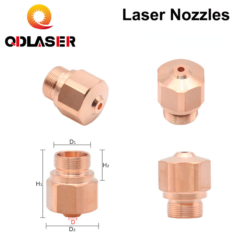 QDLASER-OEM فوهات الليزر الألياف ، قطع الرأس ، طبقة ديا 28 مللي متر ، عيار 1.0-3.0 ، 10 قطعة لكل مجموعة