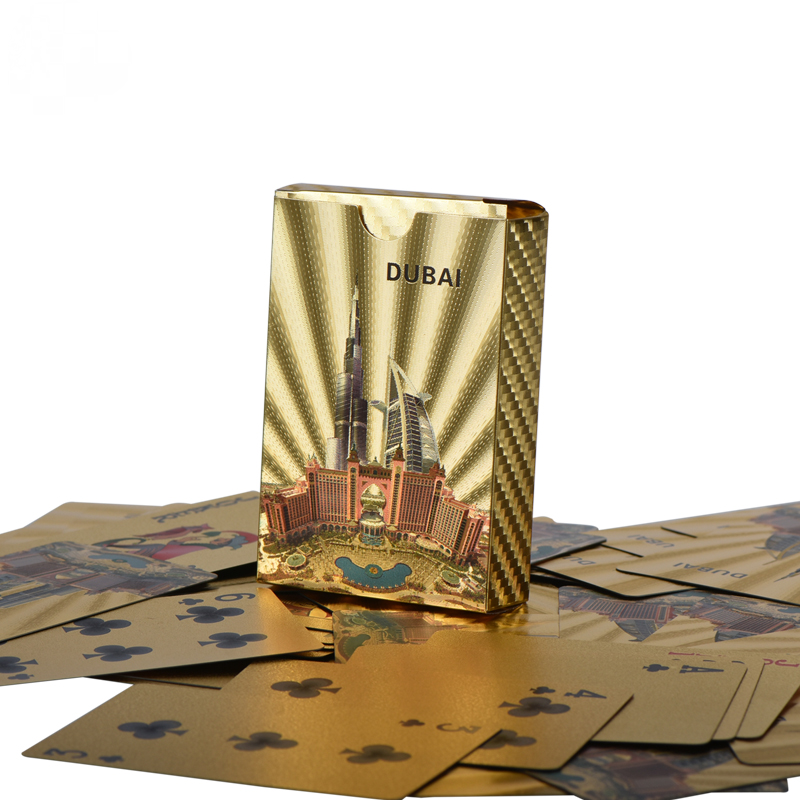 الذهب احباط أوراق اللعب بطاقات بوكر بلاستيكية لعبة سطح السفينة احباط بوكر حزمة مقاوم للماء بطاقات سحرية ألعاب من ألواح الورق المقوى ألعاب هدايا للأسرة