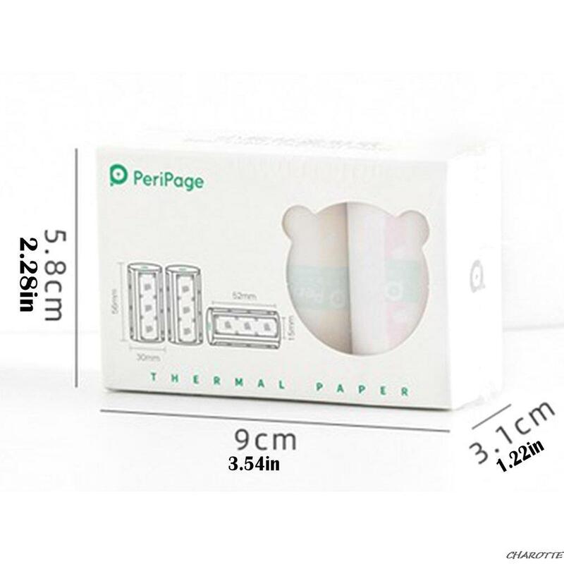 PeriPage 56x30 مللي متر ورقة الحرارية لصيقة علامة ورقة لاصقة للطابعة الحرارية جيب صغير A6 A8