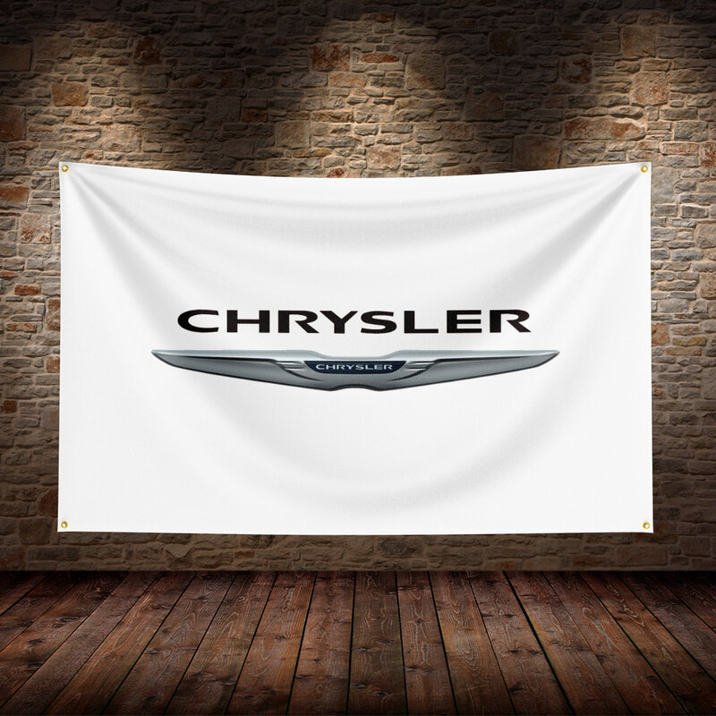 علم سباق C-Chryslers من البوليستر ، علم السيارة المطبوع ، ديكور الغرفة ، المرآب ، 3 × 5 قدم