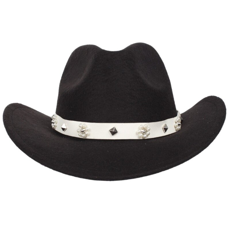 رعاة البقر قبعة العصابات الجلود قبعة أحزمة للقش فيدورا بنما القبعات Hatbands ديكور