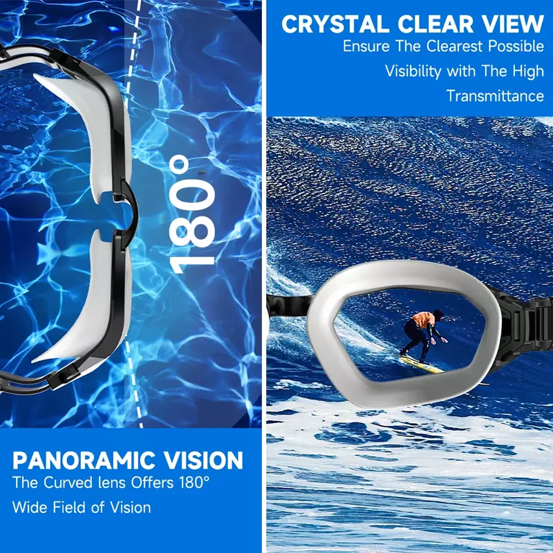 نظارات السباحة المستقطبة الاحترافية من Findway للكبار المقاومة للضباب بدون تسريب 100% معدات حمامات السباحة للشباب للحماية من الأشعة فوق البنفسجية