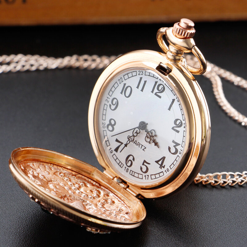 حار بيع المرأة قلادة كوارتز الجيب ساعات رائعة Vintage مجوهرات أنيقة مع سلسلة قلادة هدايا عيد