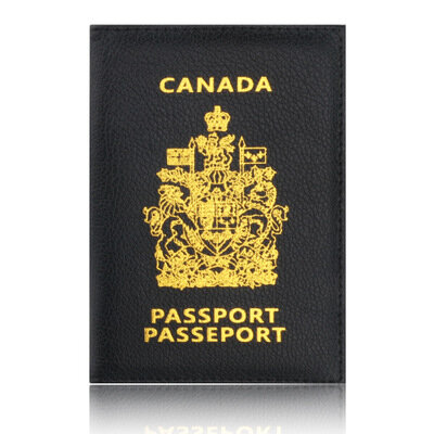 كندا حامل جواز السفر حامي المحفظة بطاقة الأعمال لينة غطاء جواز السفر الكندي محفظة الأعمال بطاقة الهوية حامل جواز السفر
