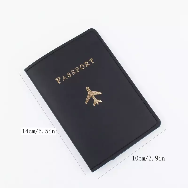 محفظة جلدية حامل بطاقة للرجال والنساء ، غطاء جواز السفر ، بطاقات الأعمال ، اكسسوارات السفر ، محفظة