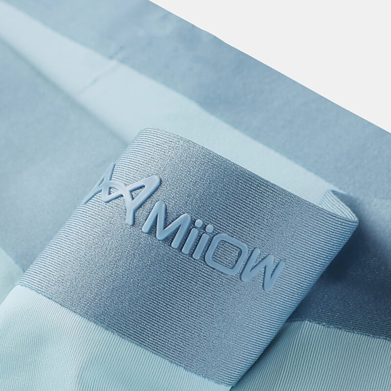 MIIOW-Ice الحرير الملاكم السراويل للرجال ، الاستاتيكيه الملابس الداخلية ، سلس السروال ، قطع تنحنح ، الألياف المعدنية ، جذع السراويل ، 3 قطعة