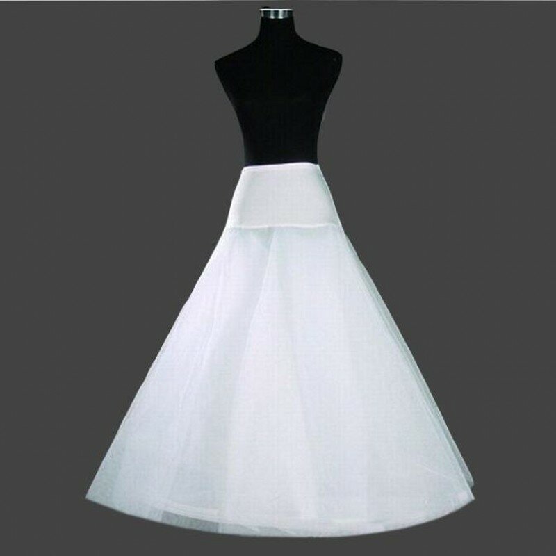 جديد رخيصة الأسود والأبيض تول ثوب نسائي لخط فساتين الزفاف تنورة jon crinoline