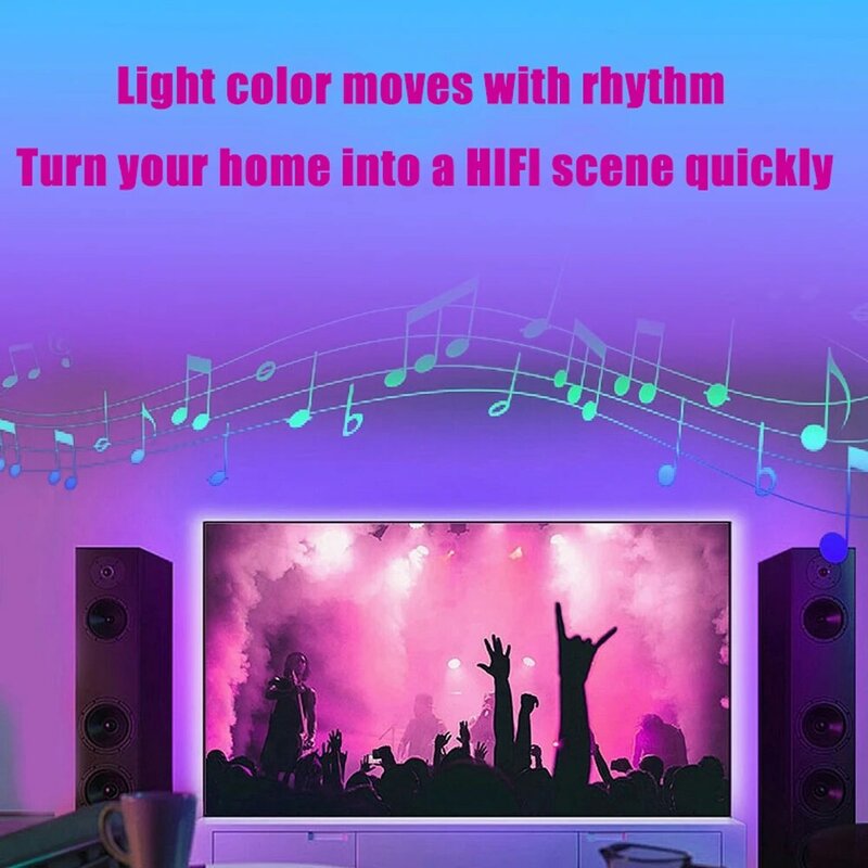 شريط إضاءة خلفية LED للتلفزيون RGB ، شاشة HDMI ، مزامنة الموسيقى ، مصباح محيط ، 5 فولت ، شريط دايود للكمبيوتر ، PS4 ، XBOX ، ديكور جهاز الألعاب