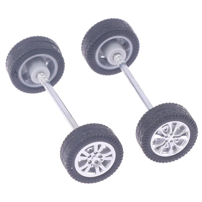 مجموعة واحدة من 1/64 عجلات للعجلات مع نموذج إطارات مطاطية نموذج سيارة أجزاء معدلة لعب السلطة نموذج سيارة اكسسوارات