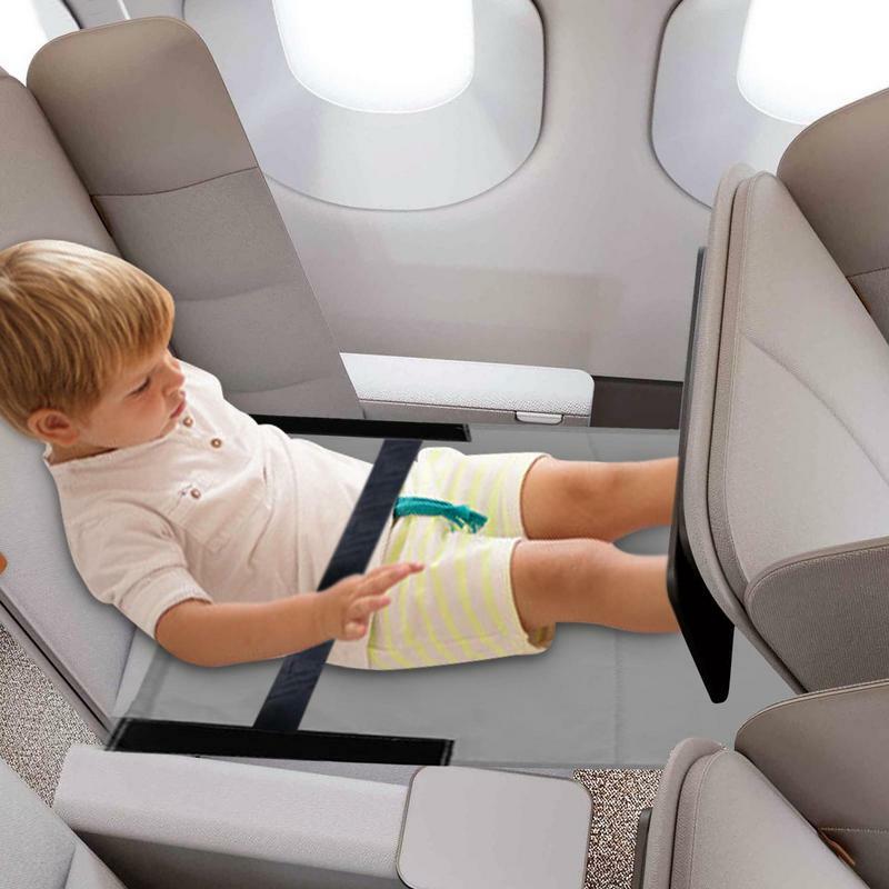 سرير طائرة للأطفال للسفر للطائرات والرحلات الجوية للأطفال الصغار سرير قابل للنقل مزود بأرجوحة للأطفال مقعد للطائرات مسند للساق وأرجوحة للقدمين