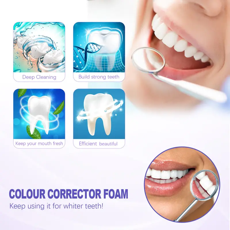 معجون أسنان تبييض فعال ، إزالة الأسنان الصفراء ، وصمة عار الأسنان ، منتج تنظيف الفم ، موس V99 ، 60 مللي