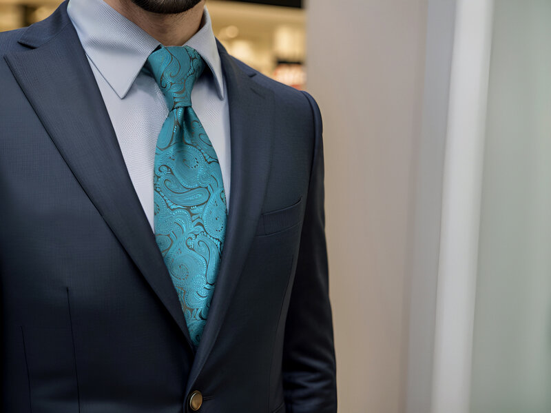 بيزلي اضافية طويلة الرجال ربطة العنق الملونة الفاخرة 160 سنتيمتر 63 "العلاقات الزفاف ل الأزرق عيد الميلاد هدية دروبشيبينغ