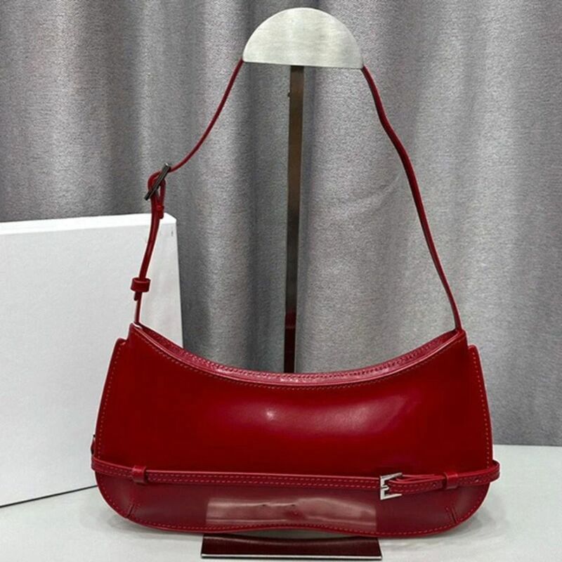 حقيبة كتف تحت الإبط من الجلد الصناعي للفتيات ، محافظ بسيطة ، حقيبة يد ، حقائب تسوق
