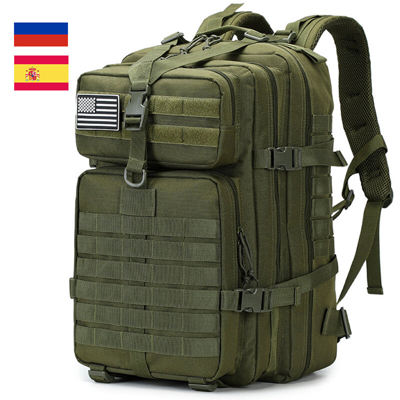 حقيبة ظهر عسكرية تكتيكية للرجال ، حقائب ظهر مقاومة للماء ، سعة كبيرة ، سفر ، صيد ، تخييم ، رحلات ، صيد ، 48 لتر ، 25 لتر