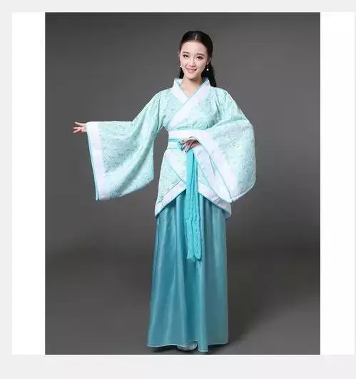 أزياء هانفو الصينية التقليدية للنساء ، بدلة تانغ للأداء المسرحي ، فستان رقص العام الجديد للكبار