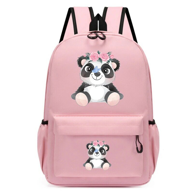 حقيبة ظهر حيوانات كرتونية بألوان مائية لطيفة ، حقائب مدرسية عصرية ، حقيبة كتب للفتيات ، أزياء سفر الأطفال ، جديدة