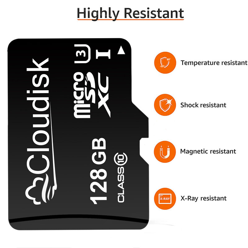 كلوديسك-بطاقة ذاكرة فلاش للهاتف ، بطاقات مايكرو SD ، بطاقة TF ، 32GB ، 64GB ، 128GB ، 256GB ، U3 ، V30 ، 4GB ، 8GB ، 16GB ، c10 ، 2GB ، 1GB