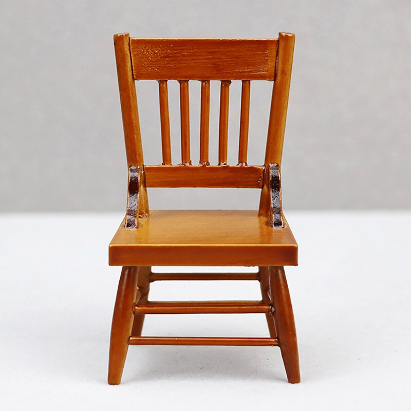 1:12 Dollhouse Miniature Chairs High Chair Home Furniture Model Decor