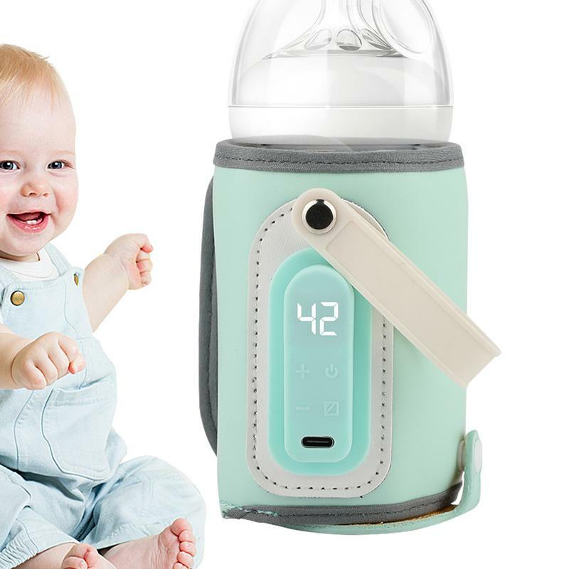 زجاجة حليب الأطفال مع USB ، زجاجة الرضاعة ، حارس الحرارة ، غطاء العزل ، غطاء التدفئة للسفر