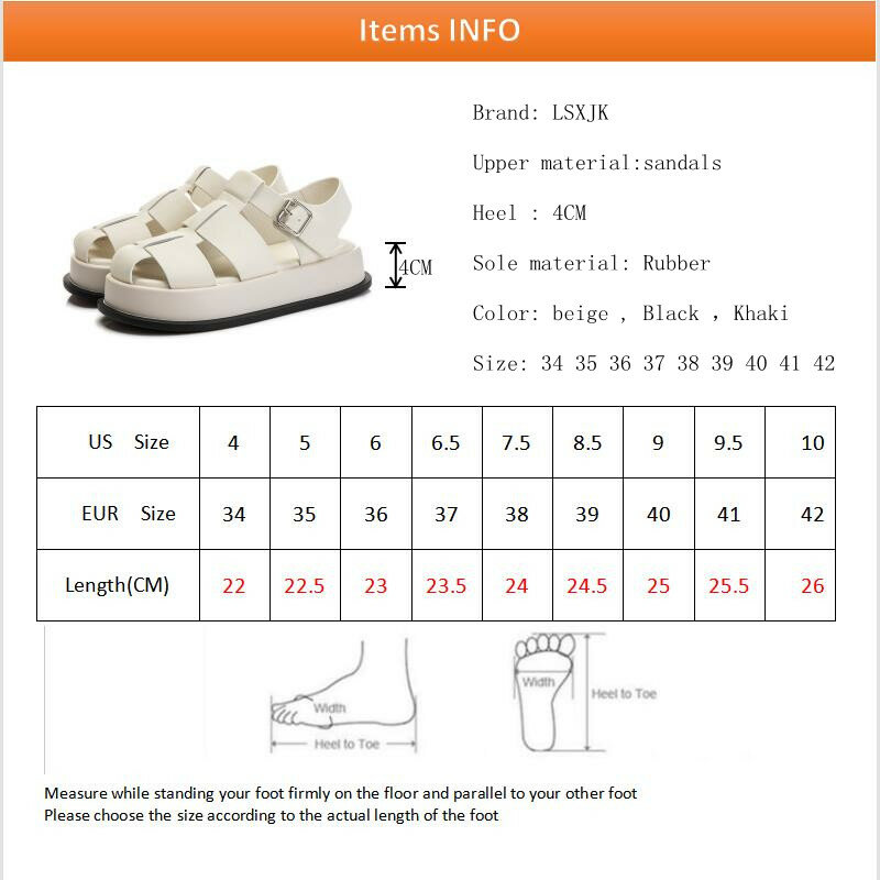 LSXJK صنادل نسائية غير رسمية 2022 أحذية صيفية جلد طبيعي شباشب نسائية بدون كعب أحذية شاطئ أبيض وأسود