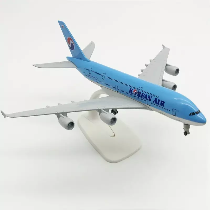 الكورية الهواء A380 المعادن ديكاست الطائرة ، نموذج الطائرة ، ألعاب الطائرات ، هدية للبنين ، أطفال ، مجموعة الطفل ، طول 20 سنتيمتر ، مقياس 1/350