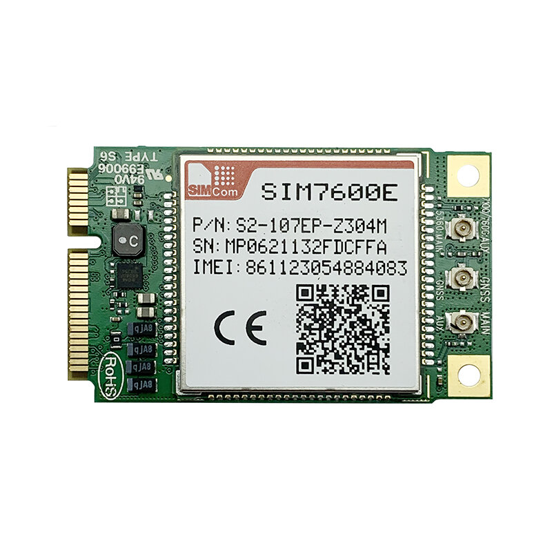 جديد الأصلي سيمكوم SIM7600E-PCIE LTE CAT.1 الاتصالات اللاسلكية مودم مع استقبال GNSS 10Mbps استبدال 3G SIM5320E SIM5360E