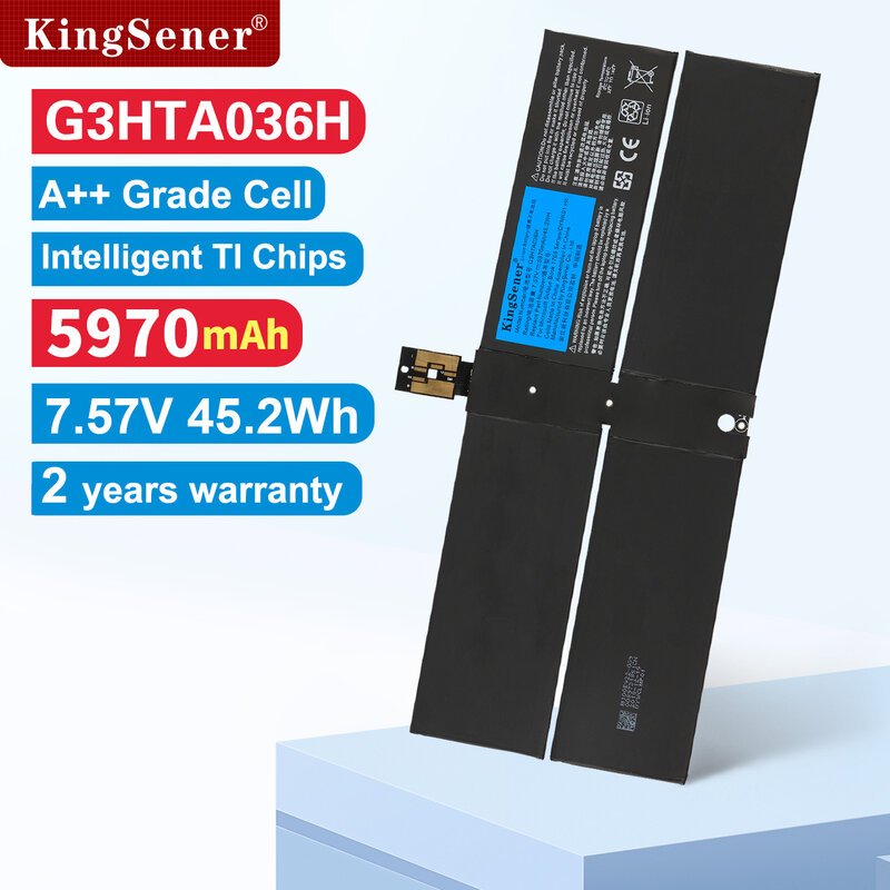 بطارية كمبيوتر محمول KingSener G3HTA036H DYNK01 لأجهزة الكمبيوتر المحمول مايكروسوفت السطح 1st Gen 1769 2017 سلسلة 7.57 فولت 45.2Wh 5970mAh 4 خلايا