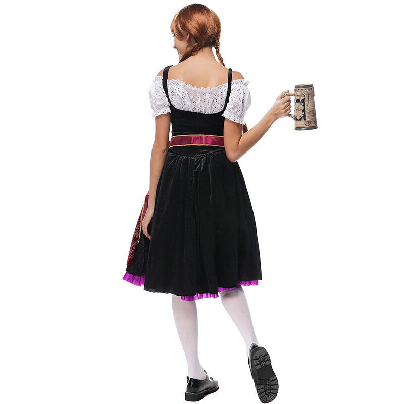 فستان بافاري تقليدي للسيدات مهرجان أكتوبر زي للفتيات النادل البيرة فساتين طويلة كرنفال ملابس تنكرية