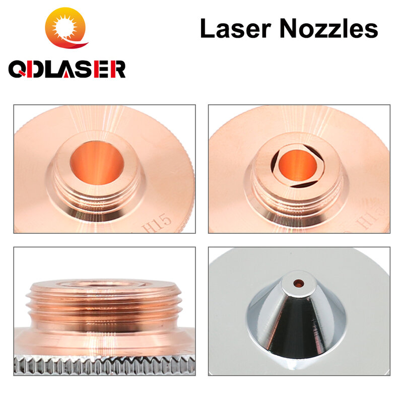 QDLASER-C نوع TQ الليزر فوهة ، ضياء 32 ، H15 ، طبقة واحدة ، مطلي بالكروم ، طبقات مزدوجة عيار ، 0.8-5.0 مللي متر ، قطع الرأس