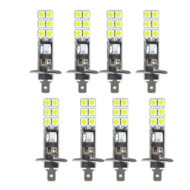 سوبر وايت LED المصابيح الأمامية عدة ، الضباب القيادة الخفيفة ، سبائك الألومنيوم ، H1 ، 6000K ، 80 واط