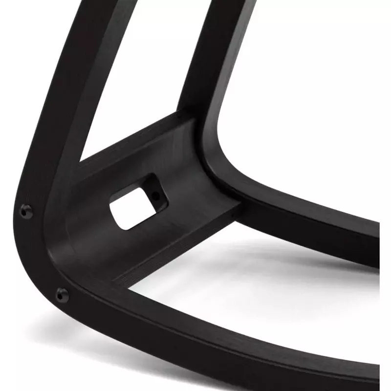 كرسي ركوع متغير ، أصلي صممه بيتر أوبسافا ، قماش أسود لإنعاش مع قاعدة رماد أسود ، شحن مجاني