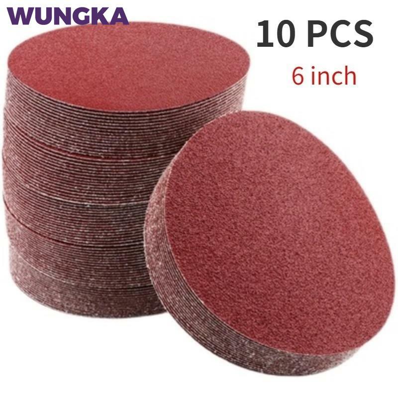 Sanding Sheets Self adhesive Sandpaper 6 Inch 150MM Dry Grinding Saning Disc 60 to 2000 Grits for Polishing