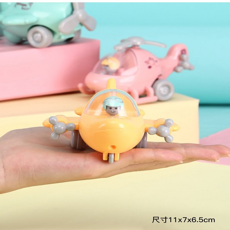 طائرة صغيرة محاكاة الجمود ، طائرة انتعاش ، شكل لون للأطفال ، ألعاب معرفية ، لعبة الوالدين والطفل ، هدية ، 1 قطعة