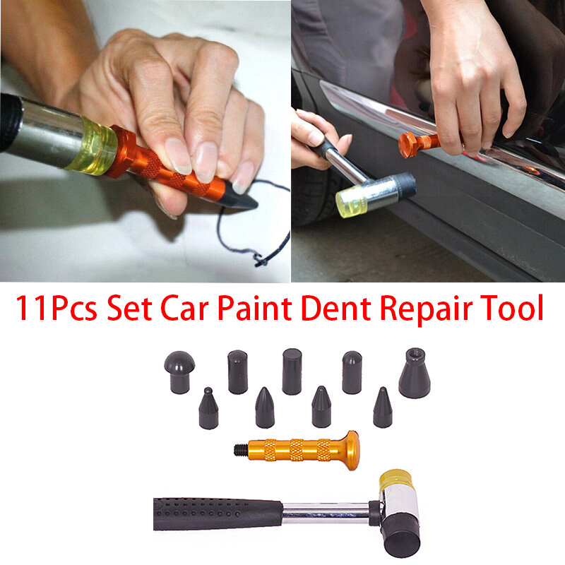 11 قطعة مجموعة السيارات الطلاء دنت أداة إصلاح سيارة دنت إصلاح القلم ل إزالة دنت دنت إصلاح أداة أداة اليد لإزالة دنت
