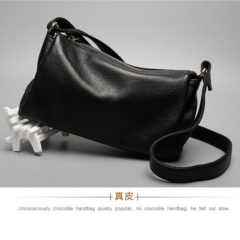 حقيبة صغيرة من جلد البقر للنساء ، حقيبة كتف واحدة ، محافظ ناعمة متقاطعة مع الجسم ، حقائب يد غير رسمية ، بسيطة ،