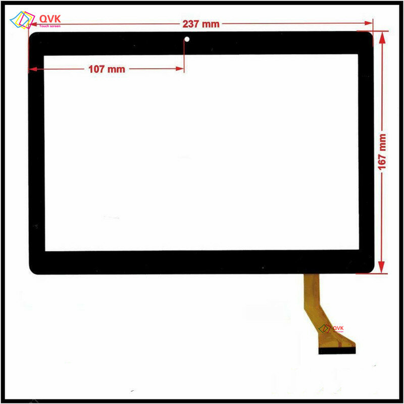 جديد 10.1 بوصة متوافق P/N YZS-1001 اللوحي بالسعة شاشة تعمل باللمس محول الأرقام الاستشعار الخارجي الزجاج لوحة 237*167 مللي متر