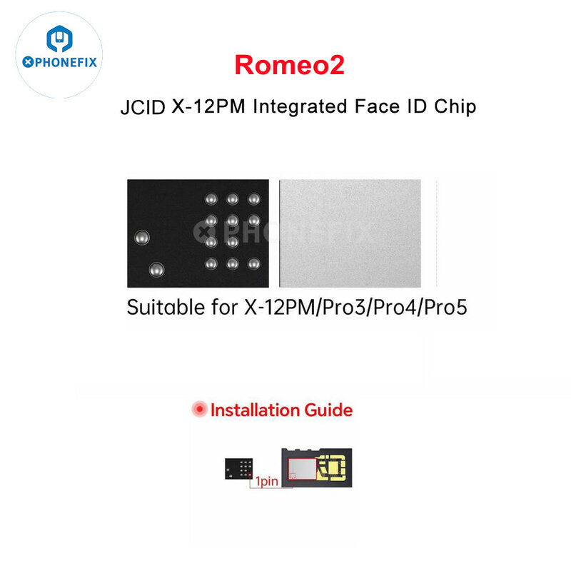 JC Romeo2 مدمجة لهاتف معرف الوجه ، جهاز عرض نقطي ، شريحة قراءة وكتابة ، 13 ، 14 ، وسادة PM ، Pro3 ، 4 ، 5 ، 1 5 ، 10 ، من من من