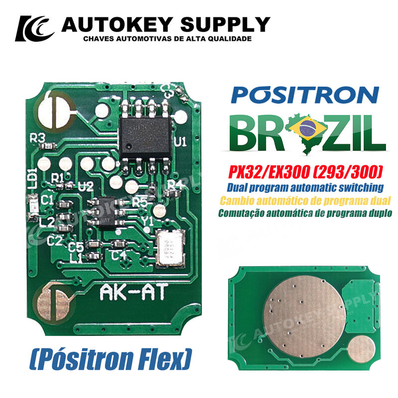 للبرازيل بوزيترون فليكس (PX52) نظام إنذار فيات ، مفتاح بعيد-برنامج مزدوج (293/300) AutokeySupply AKBPCP101