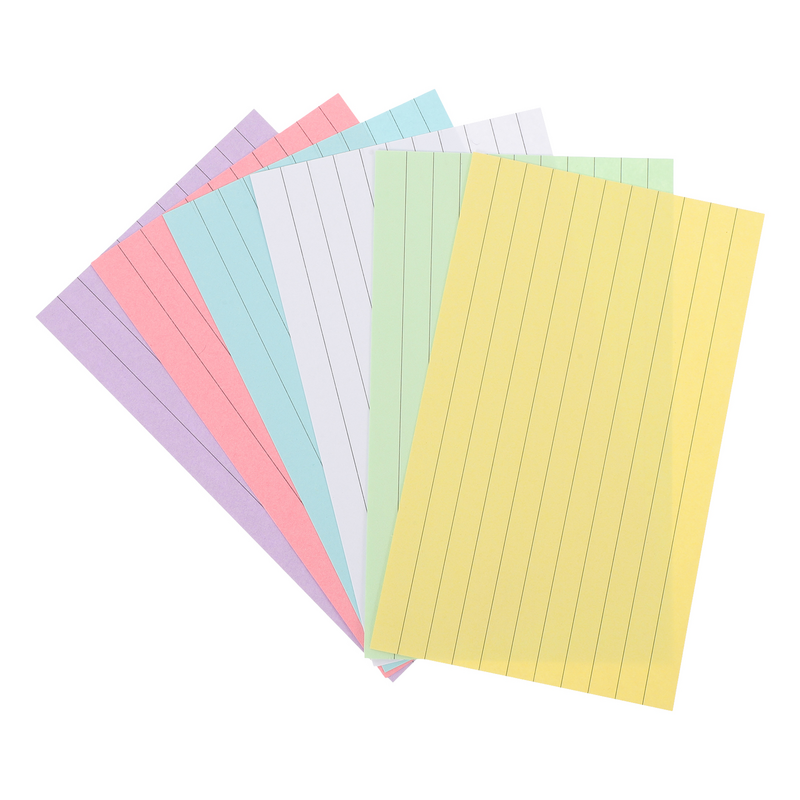 بطاقات فهرسة ملونة محمولة ، دفاتر صغيرة وكبيرة ، لوازم مكتبية ملونة ، أوراق