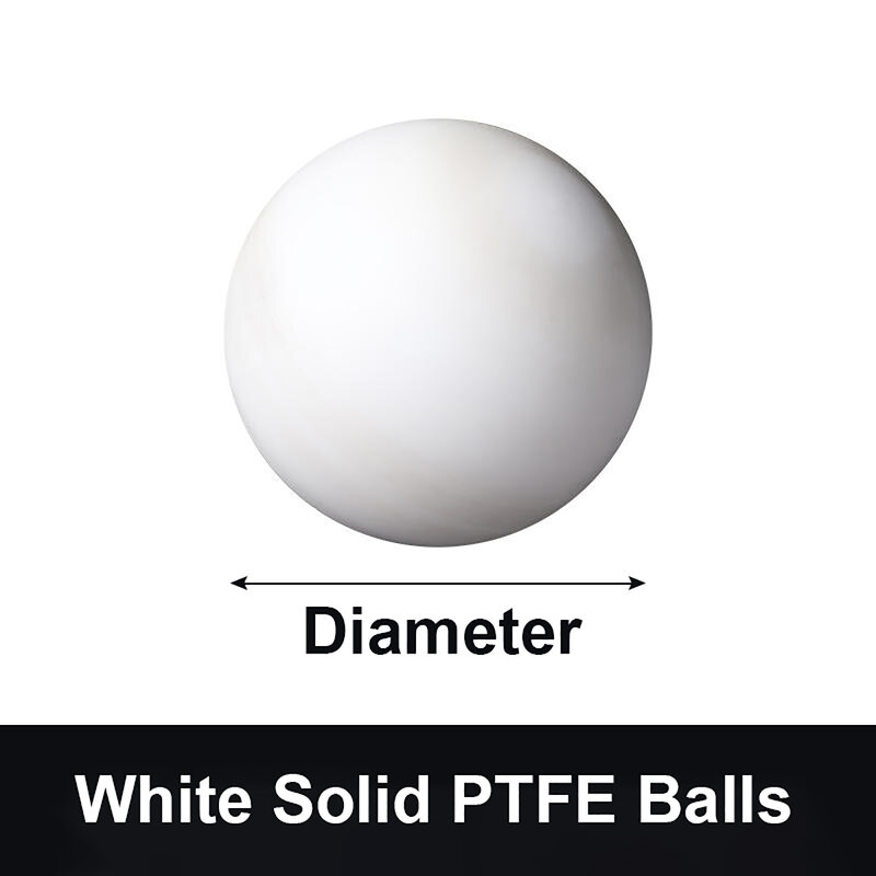 كرات PTFE صلبة بيضاء ، كرة بلاستيكية F4 ، حبة دوارة ، محامل عزل كهربائي ، إحكام ، مقاومة للتآكل ، قطر 1-70