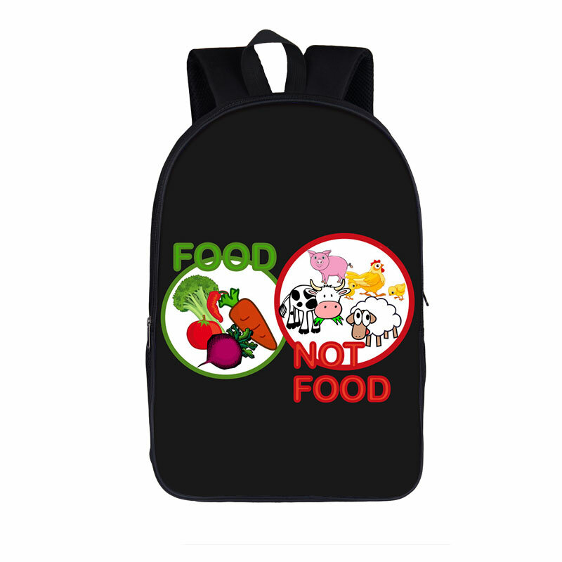 حقيبة سفر نباتية وخضروات للنساء والرجال ، حقائب مدرسية للأطفال للبنات والأولاد ، حقيبة كتب ، فاكهة نباتية
