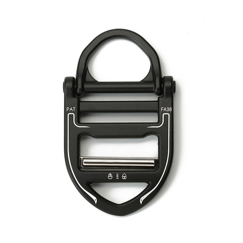 38 مللي متر عرض حزام التكتيكية حزام مشبك سبائك الزنك D-حلقة الأسود الابازيم للملابس الأمتعة حزام كليب Accessory بها بنفسك الإكسسوارات