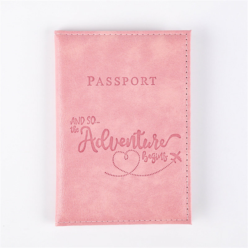 رسالة عاشق غطاء جواز السفر للرجال والنساء ، حافظة جواز السفر ، محفظة جلدية الوردي ، محفظة الفتاة ، لطيف