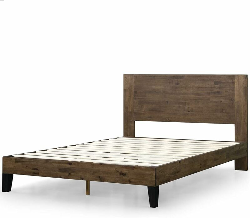 منصة خشبية من زينوس تونجا ، إطار سرير ، لوح رأس ، قاعدة مرتبة ، سهلة التجميع ، ارتفاع "طويل x من من من من من من من من من x